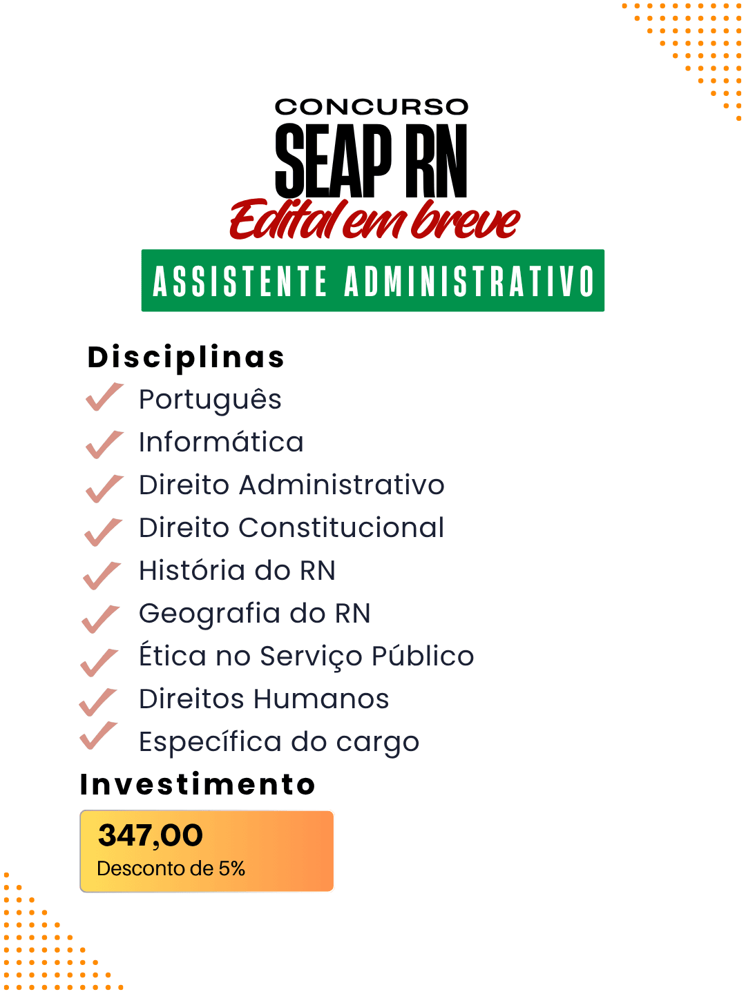 SEAP RN: Assistente Administrativo