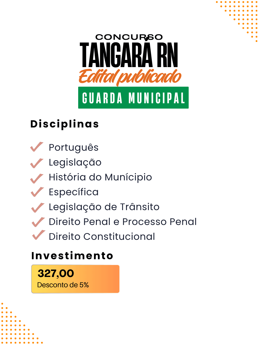 Tangará/RN: Guarda Municipal